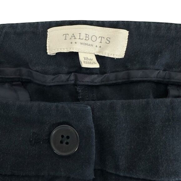 Talbots Dark Blue Crop Pant 18W - Picture 3 of 9